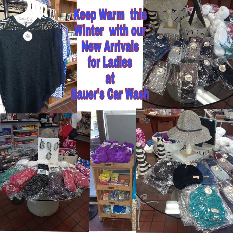 New Fall clothing arrivals at Bauer's Car Wash in Citrus Heights, CA